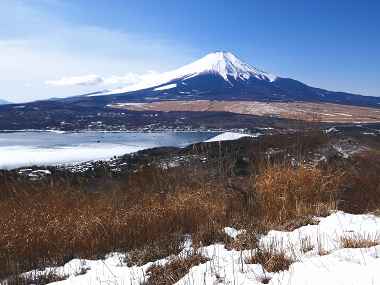 山頂から富士山